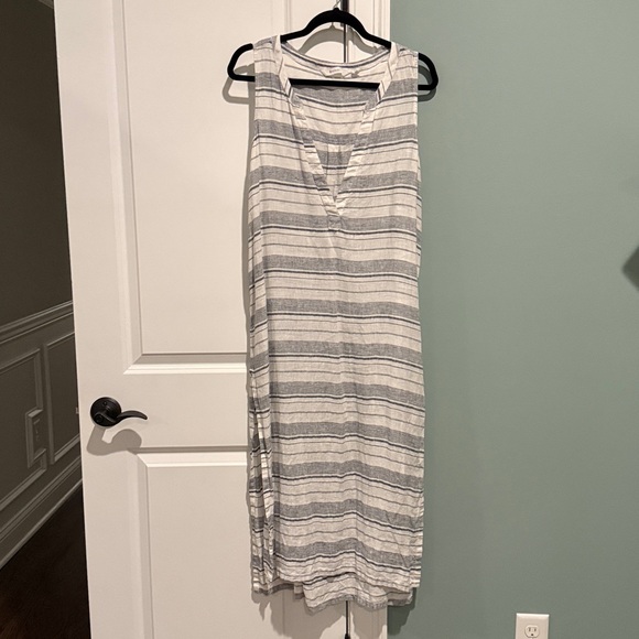 Athleta Striped Sleeveless Maxi Coverup - Picture 1 of 4